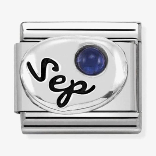 Composable Classic SEPTEMBER BIRTHSTONE SAPPHIRE in stainless steel & sterling silver