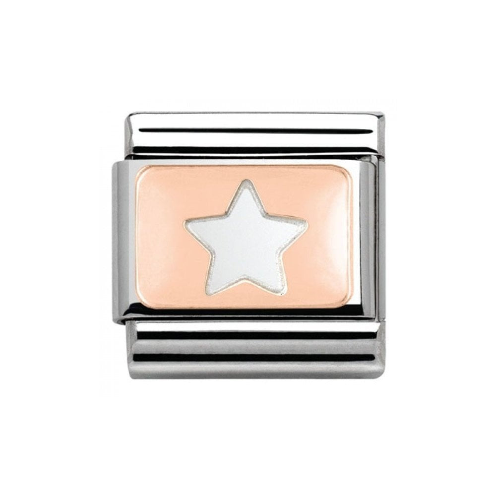 Composable Classic STAR in stainless steel with 9K rose gold