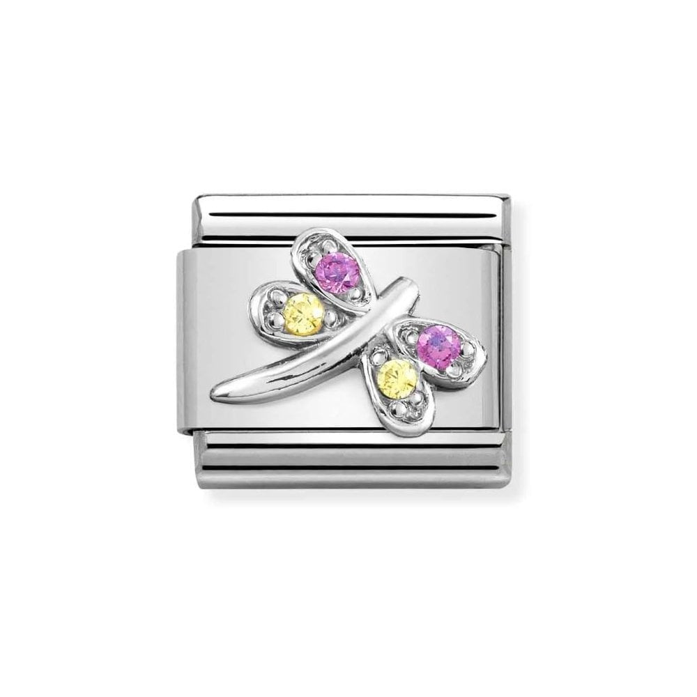 Composable Link, Dragonfly with coloured CZ Charm