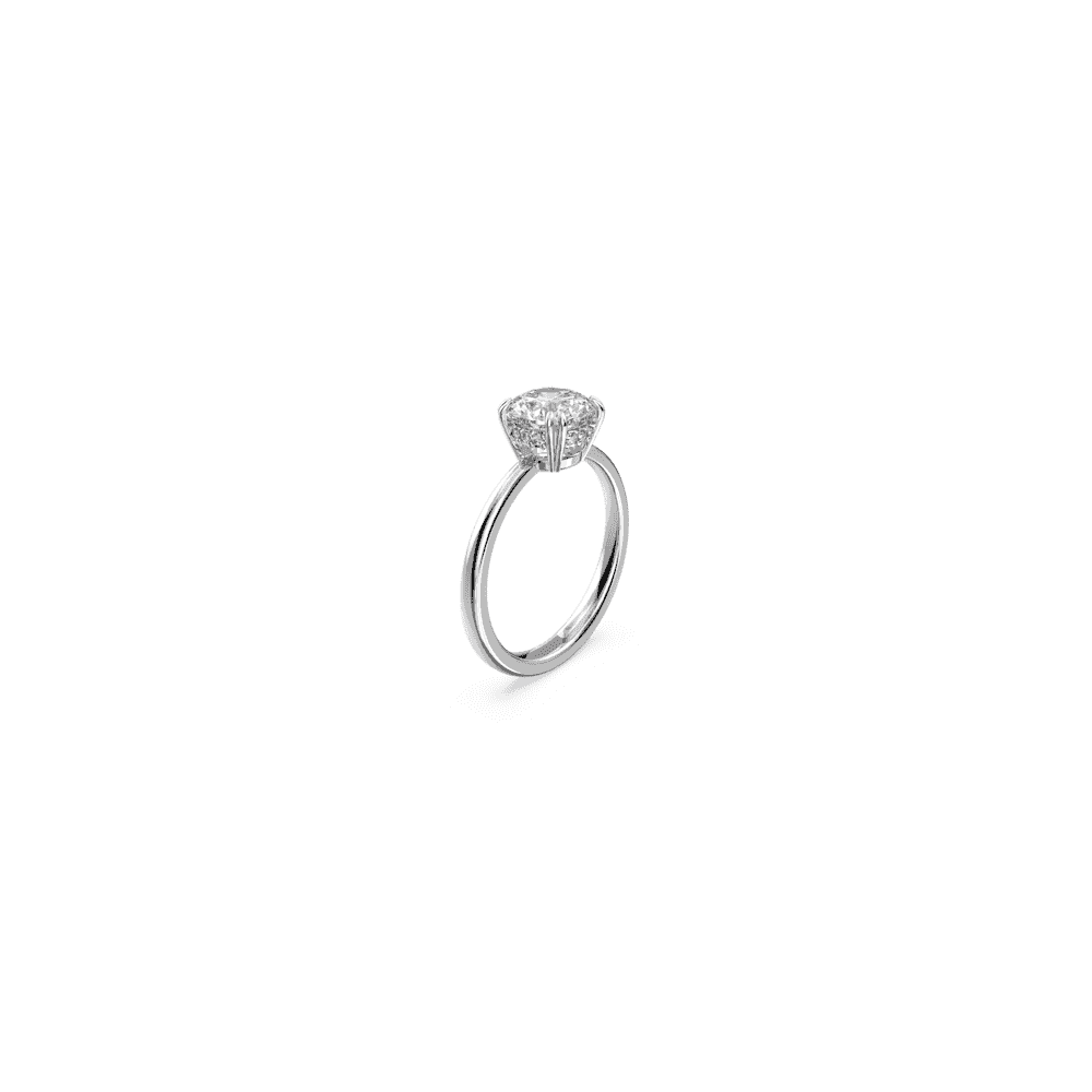 Constella cocktail ring, Princess cut, White, Rhodium plated