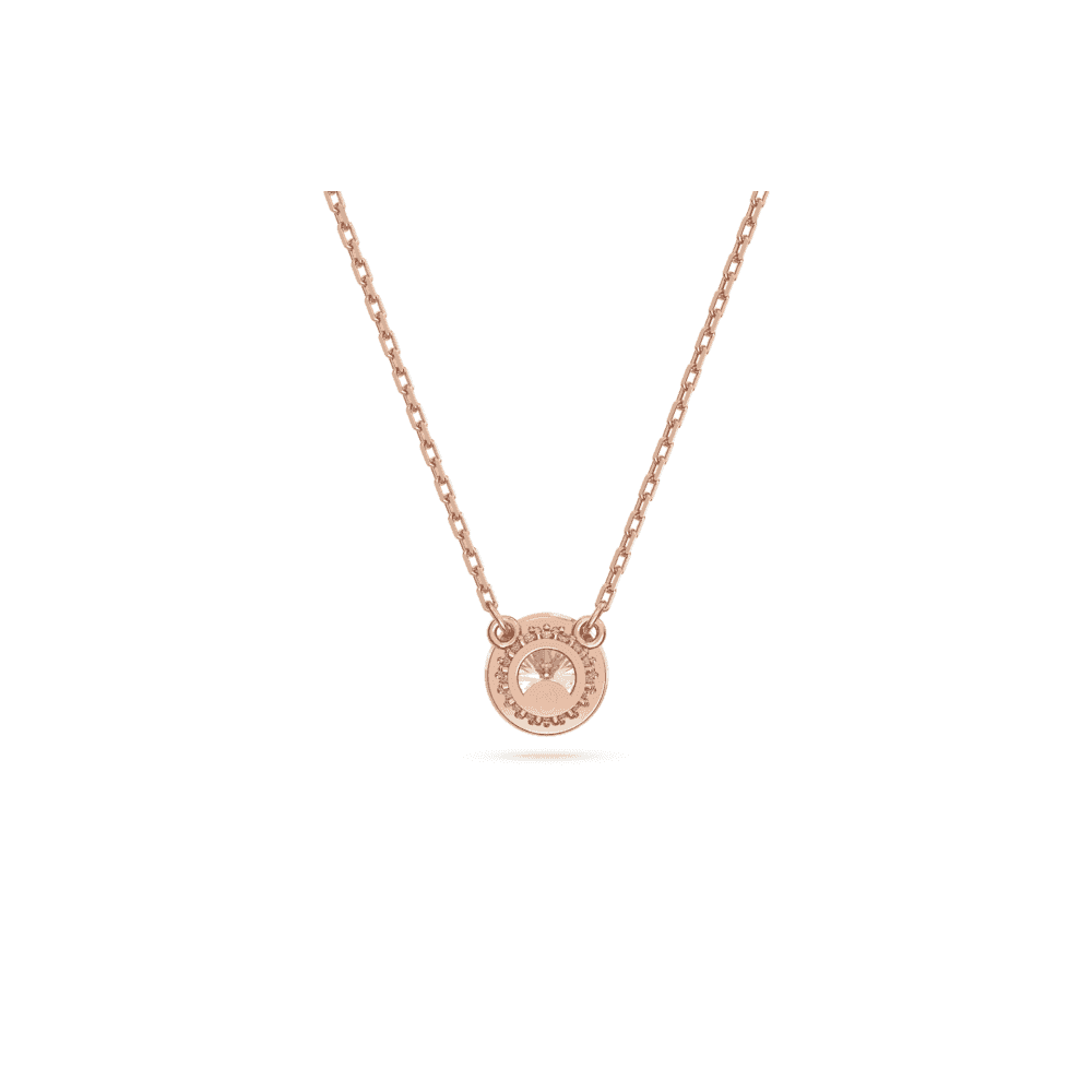 Constella pendant, Round cut, White, Rose gold-tone plated