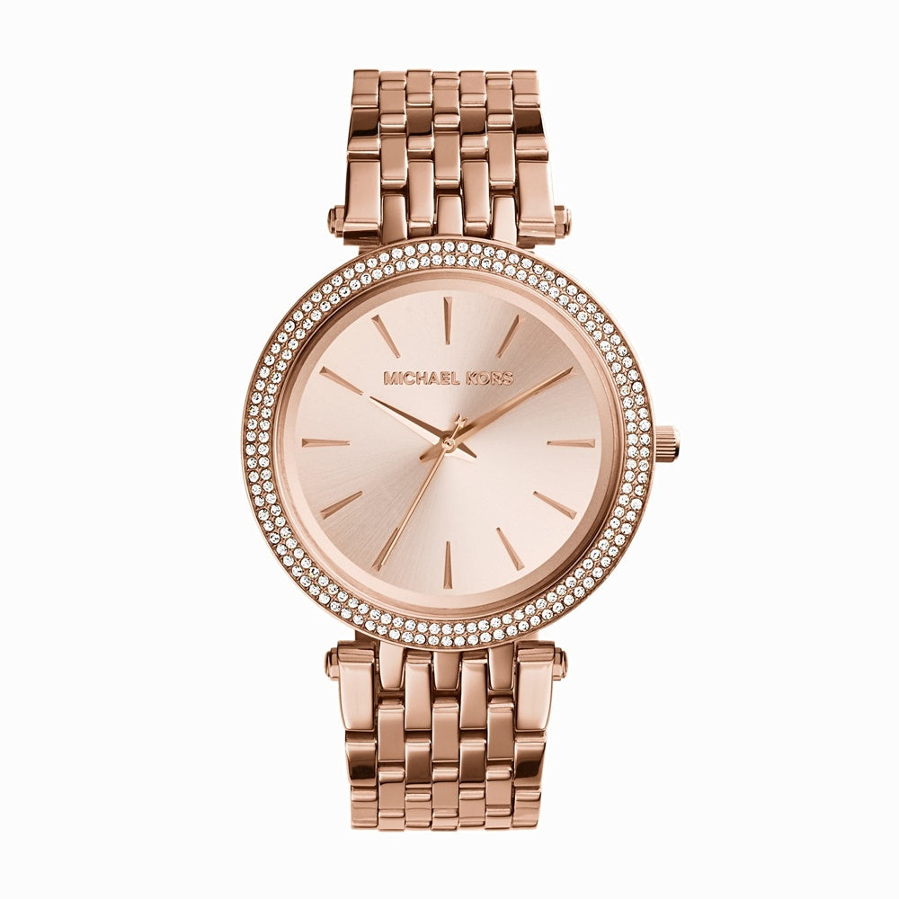 DARCI PAVÉ ROSE GOLD-TONE WATCH