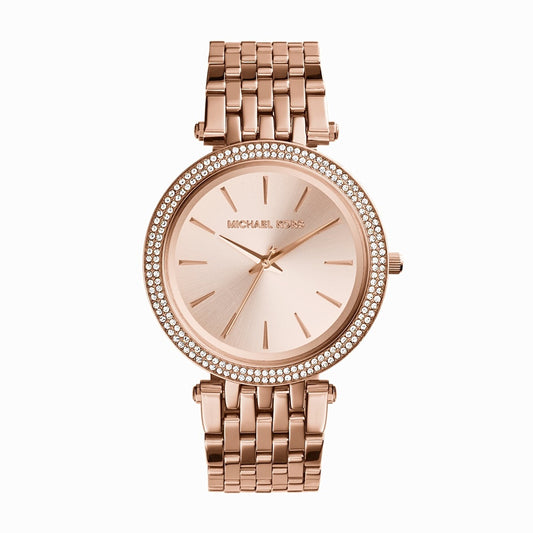 DARCI PAVÉ ROSE GOLD-TONE WATCH