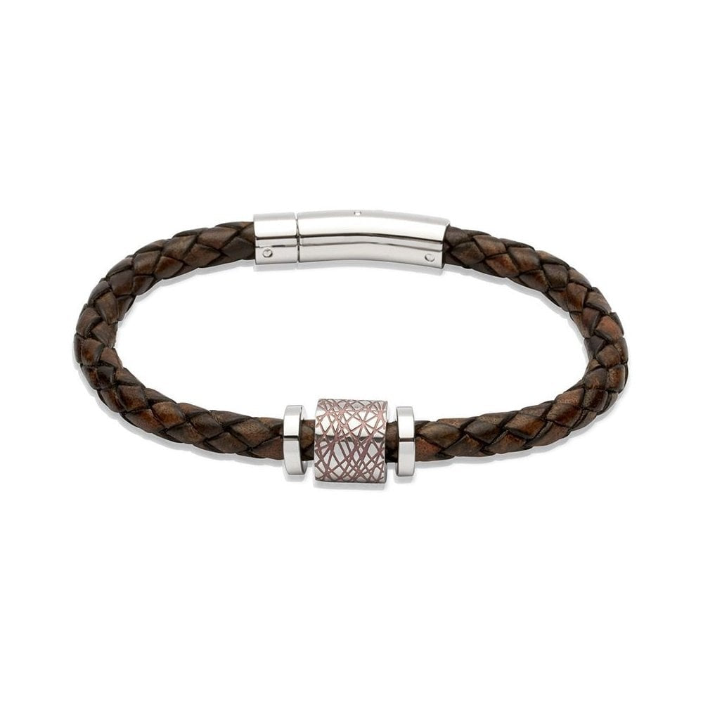 DARK BROWN LEATHER BRACELET