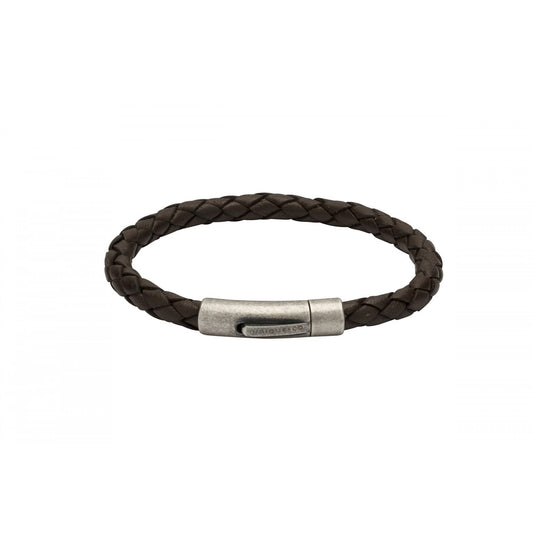 DARK BROWN LEATHER BRACELET