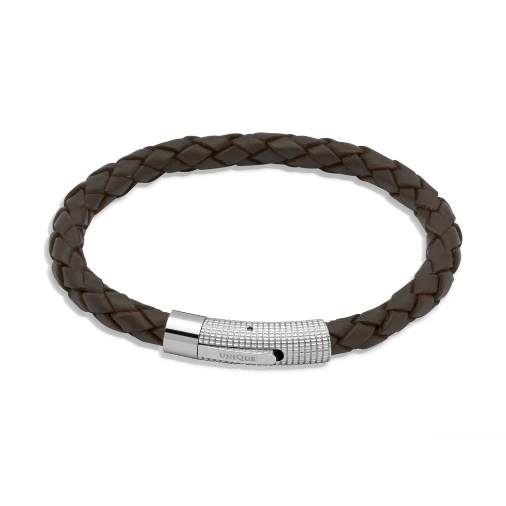 DARK BROWN LEATHER BRACELET
