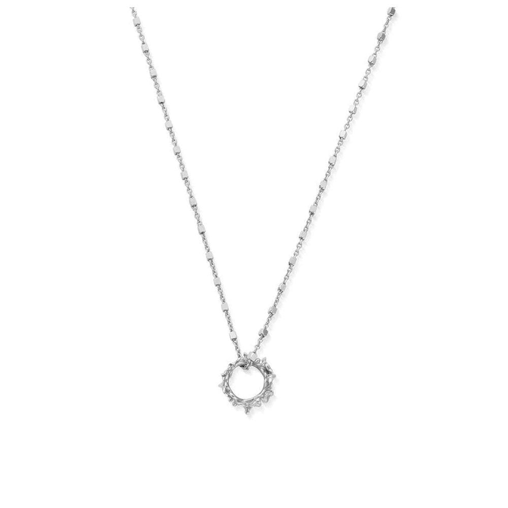 DELICATE CUBE CHAIN WISTERIA NECKLACE