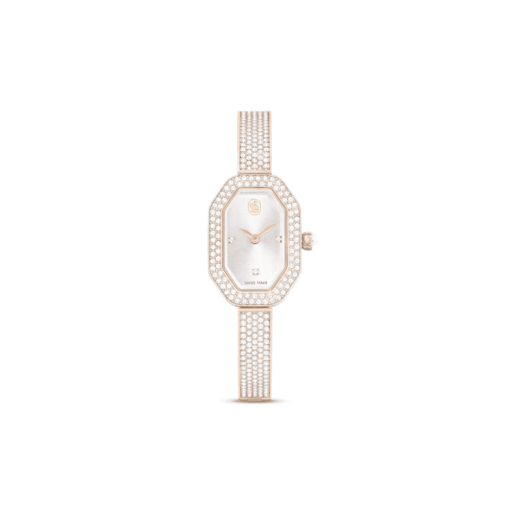 DEXTERA Bangle watch, Swiss Made, Metal bracelet, Gold tone, Champagne gold-tone finish
