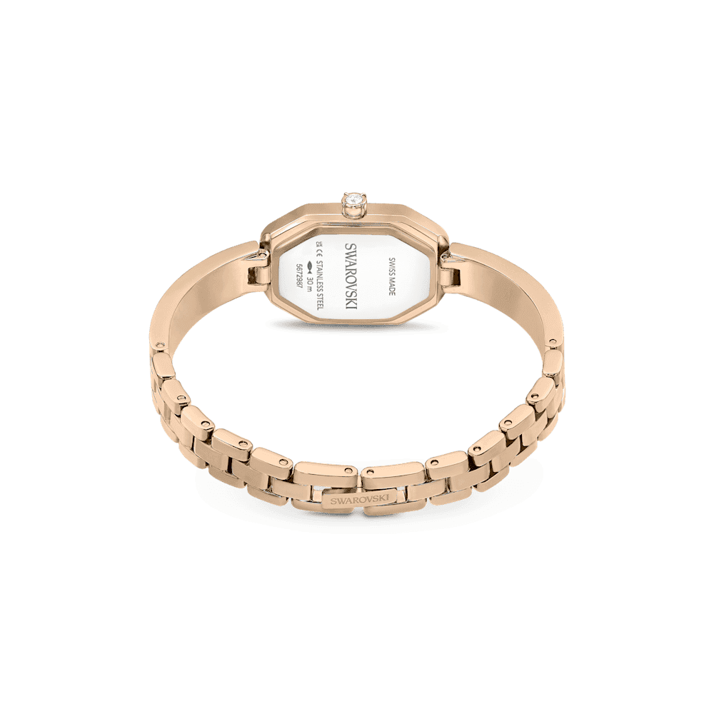 DEXTERA Bangle watch, Swiss Made, Metal bracelet, Gold tone, Champagne gold-tone finish