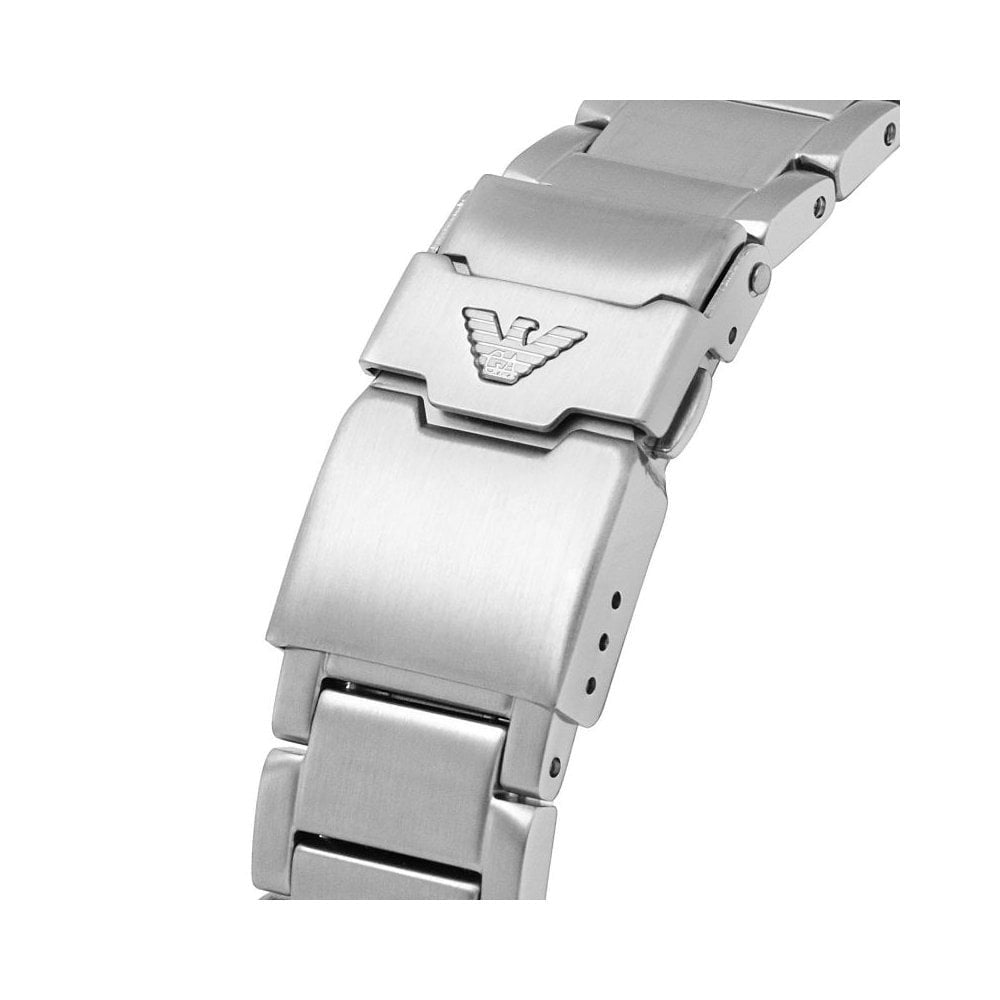 DIVER STAINLESS STEEL GENTS BRACELET WATCH WITH GREEN DIAL