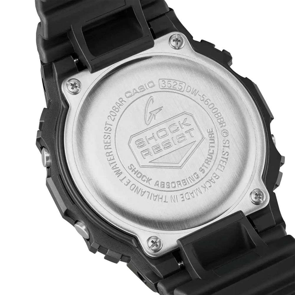 Casio G-Shock Red Digital Dial Gents Black Resin Watch