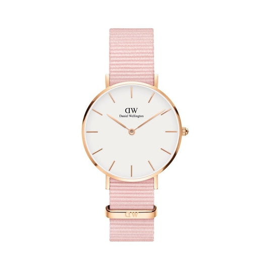 DW Petite Rosewater Rose Gold Watch with 32mm white dial