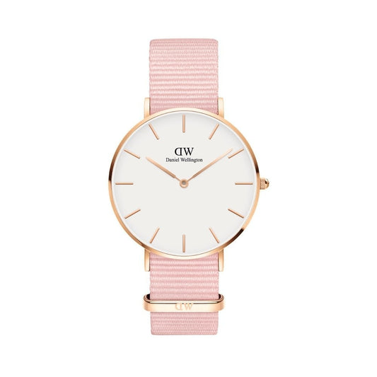 DW Petite Rosewater Rose Gold Watch with 36mm white dial