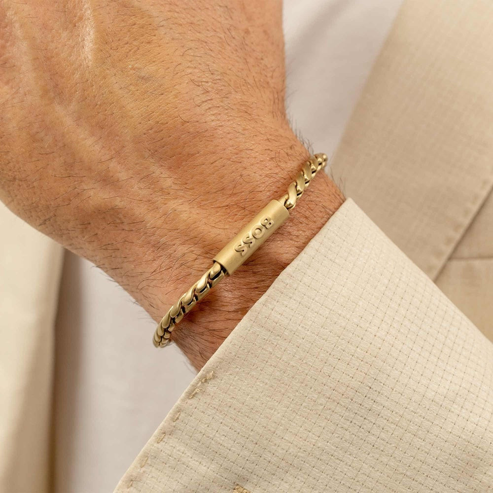 Doran, Gold Stainless Steel Gents Bracelet