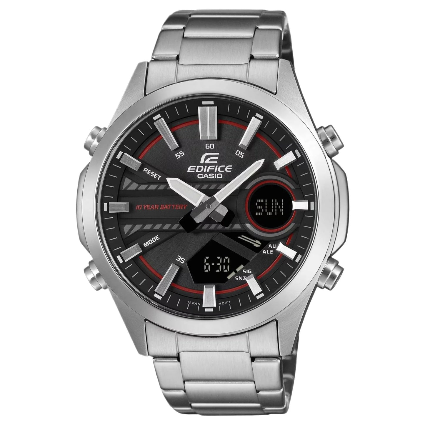 Casio Edifice Analogue-Digital Gents Stainless Steel Watch