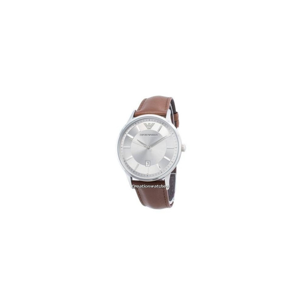 EMPORIO ARMANI BROWN STRAP WATCH