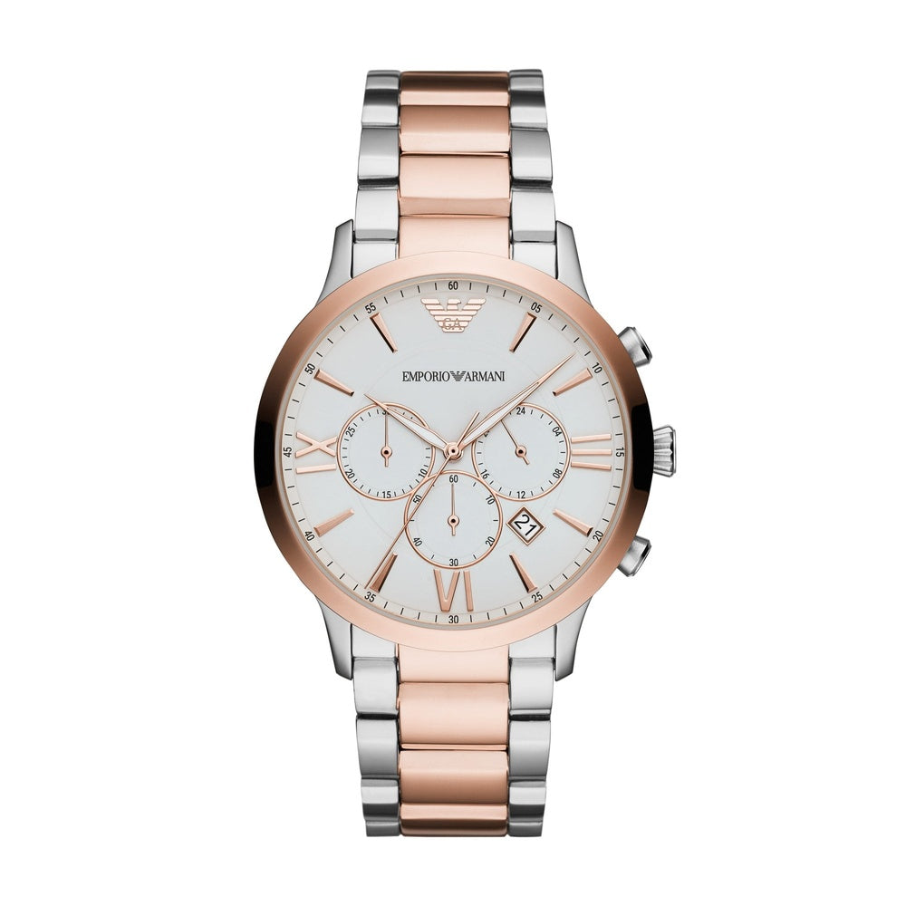 EMPORIO ARMANI MEN####S CHRONOGRAPH TWO-TONE STAINLESS STEEL WATCH