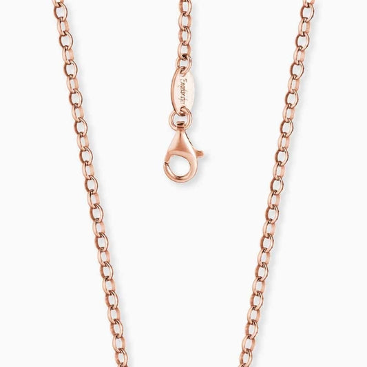 ENGELSRUFER ROSE GOLD ON STERLING SILVER ANCHOR LINK CHAIN