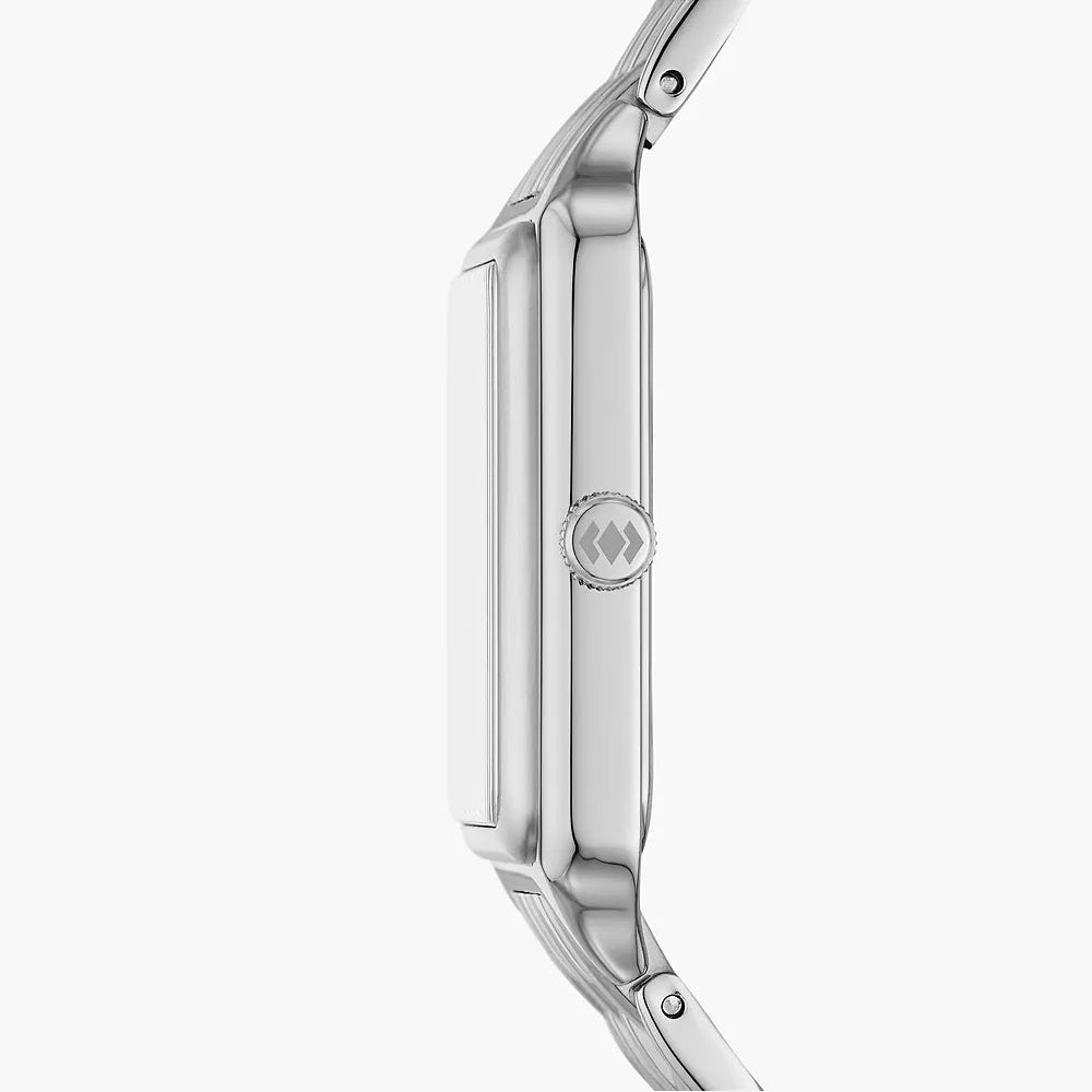 Raquel Three-Hand Date Stainless Steel Watch