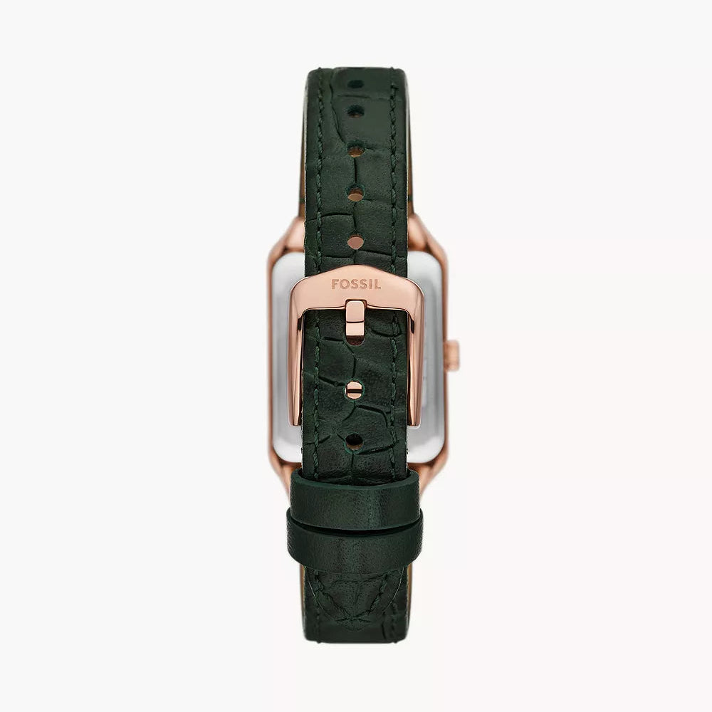 RAQUEL FOSSIL GREEN DIAL GREEN CROCO LADIES LEATHER WATCH
