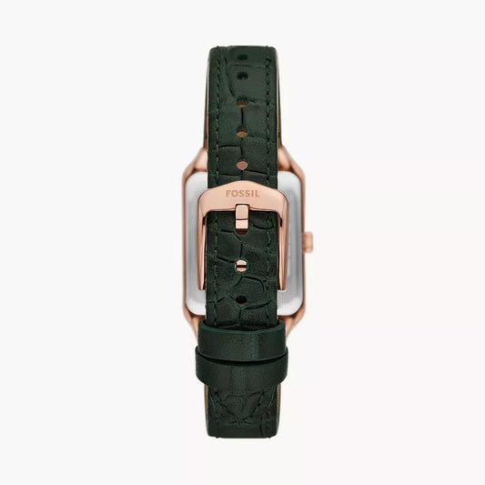 RAQUEL FOSSIL GREEN DIAL GREEN CROCO LADIES LEATHER WATCH