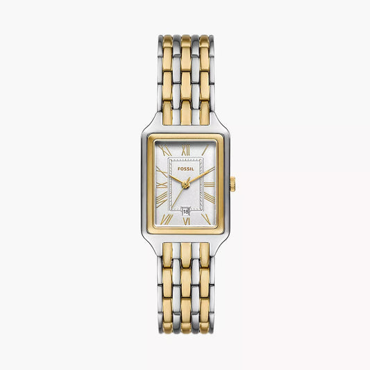 Fossil Raquel Three-Hand Date Ladies Two-Tone Stainless Steel Watch