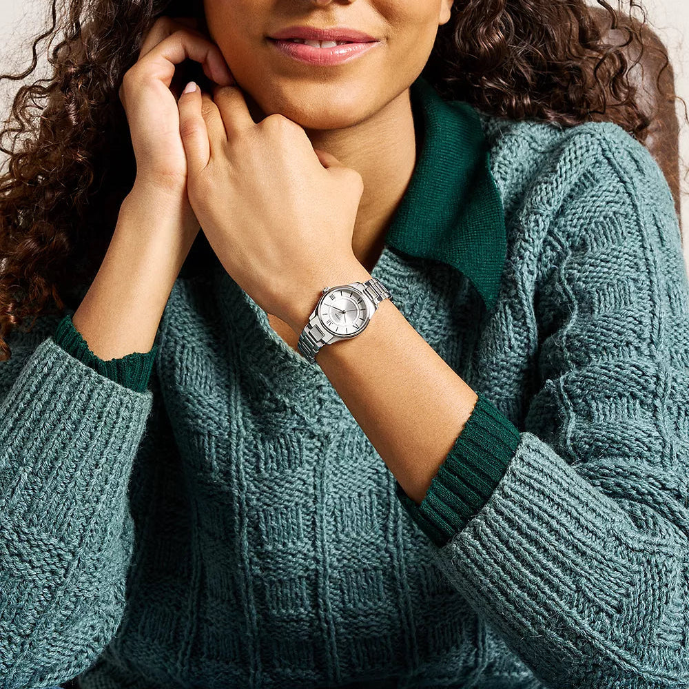 FOSSIL GILMORE LADIES STAINLESS STEEL WATCH