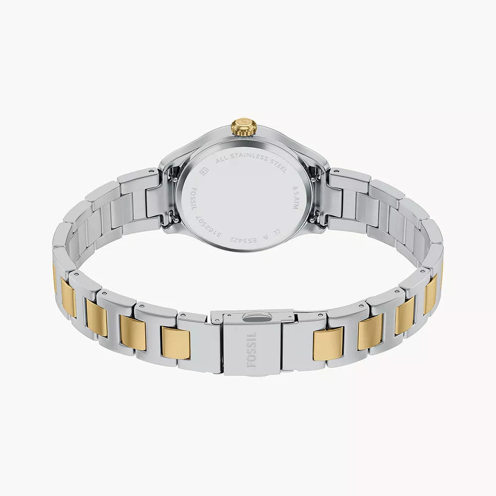 FOSSIL GILMORE TWO-TONED LADIES STAINLESS STEEL WATCH
