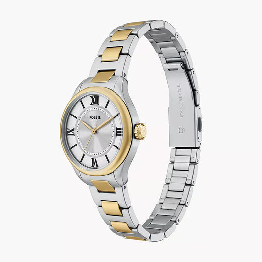 FOSSIL GILMORE TWO-TONED LADIES STAINLESS STEEL WATCH
