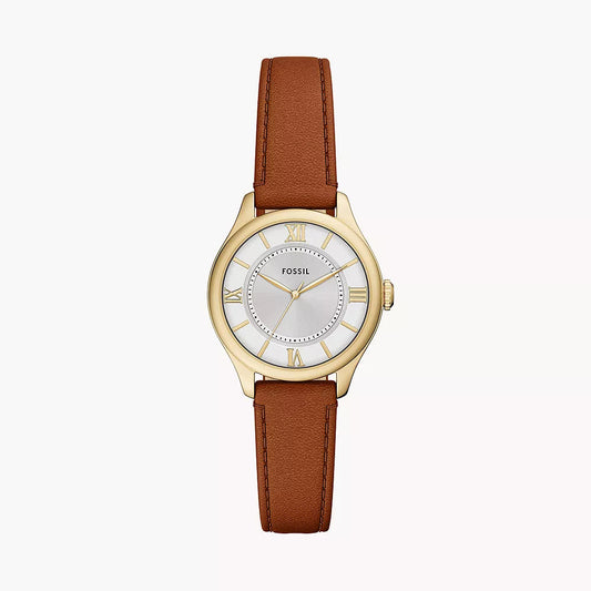 FOSSIL GILMORE LADIES BROWN LEATHER WATCH