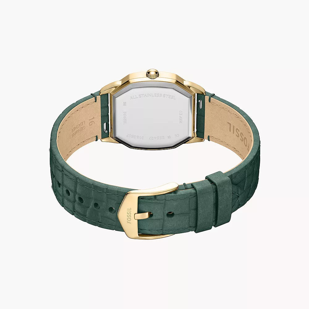 FOSSIL HARLOW LADIES GREEN CROCO LEATHER WATCH