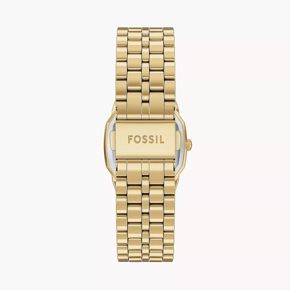 FOSSIL HARLOW BLACK DIAL LADIES GOLD STAINLESS STEEL WATCH
