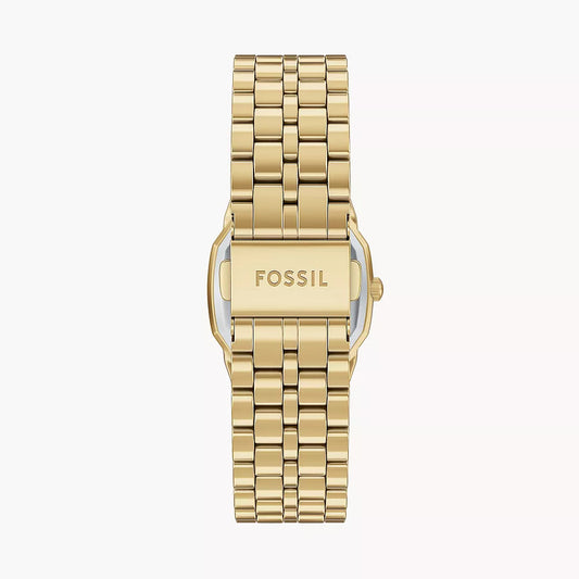 FOSSIL HARLOW BLACK DIAL LADIES GOLD STAINLESS STEEL WATCH