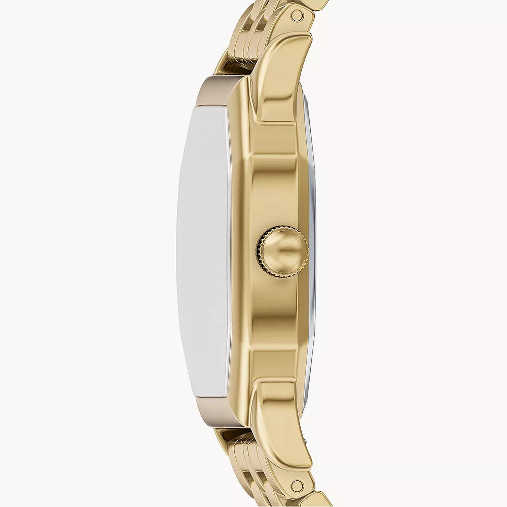 FOSSIL HARLOW BLACK DIAL LADIES GOLD STAINLESS STEEL WATCH