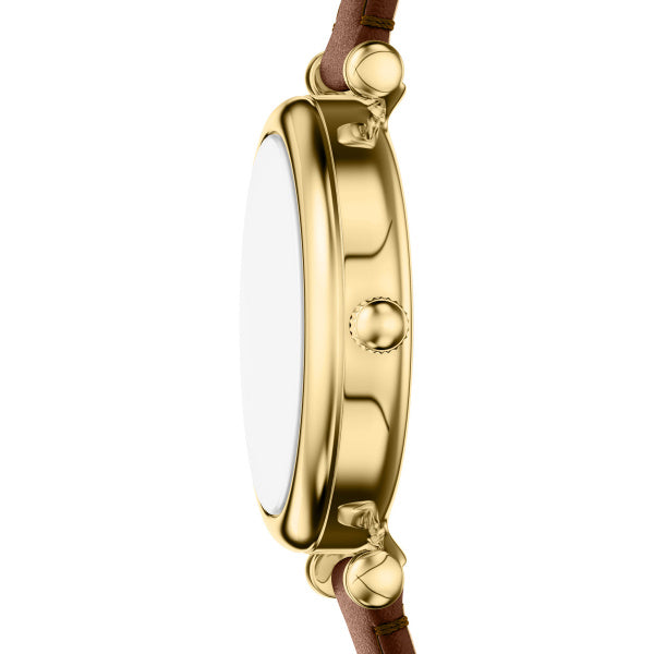 FOSSIL CARLIE MINI LADIES BROWN LEATHER WATCH