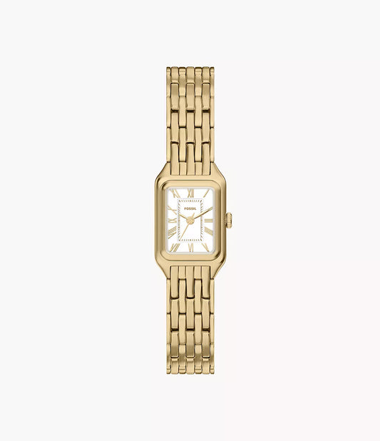 Fossil Raquel Mini Three-Hand Ladies Gold Stainless Steel Watch