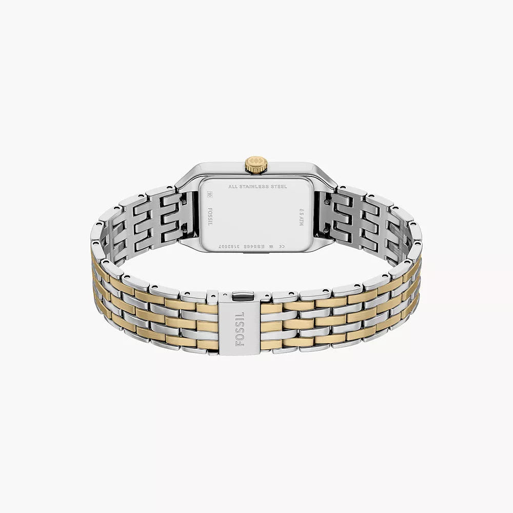 Fossil Raquel Mini Three-Hand Ladies Two-Tone Stainless Steel Watch