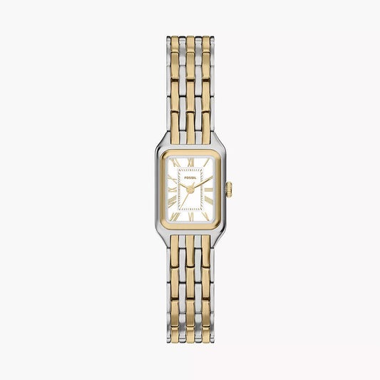 Fossil Raquel Mini Three-Hand Ladies Two-Tone Stainless Steel Watch