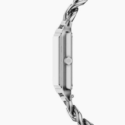 Fossil Raquel Three-Hand Curb Bracelet Ladies Stainless Steel Watch