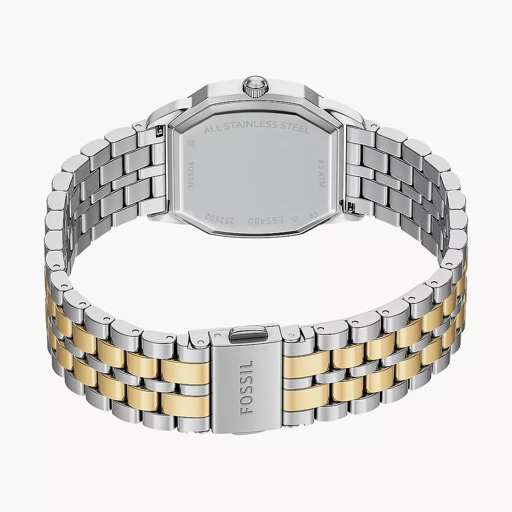 Fossil Harlow Three-Hand Ladies Two-Tone Stainless Steel Watch