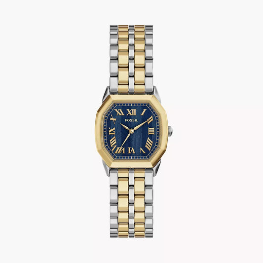 Fossil Harlow Three-Hand Ladies Two-Tone Stainless Steel Watch