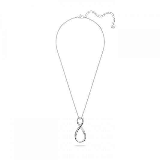 EXIST SILVER INFINITY PENDANT WITH CLEAR CRYSTALS