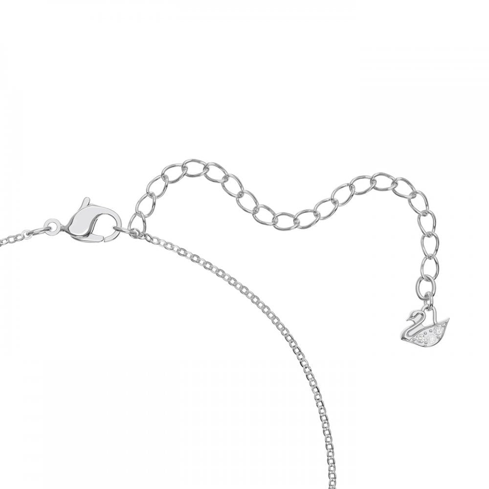 EXIST SILVER INFINITY PENDANT WITH CLEAR CRYSTALS
