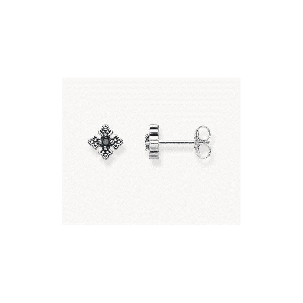 Ear studs royalty black