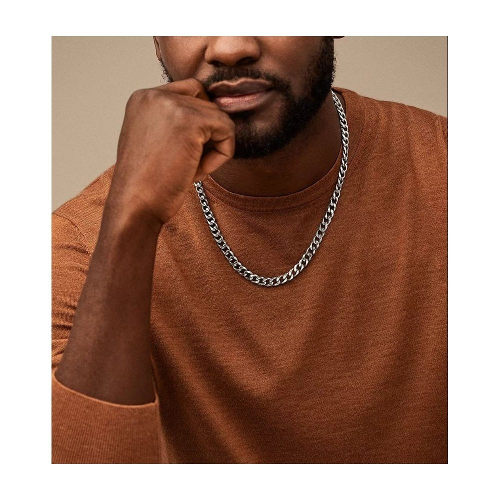 Ellis Core, Fossil Stainless Steel Curb Chain