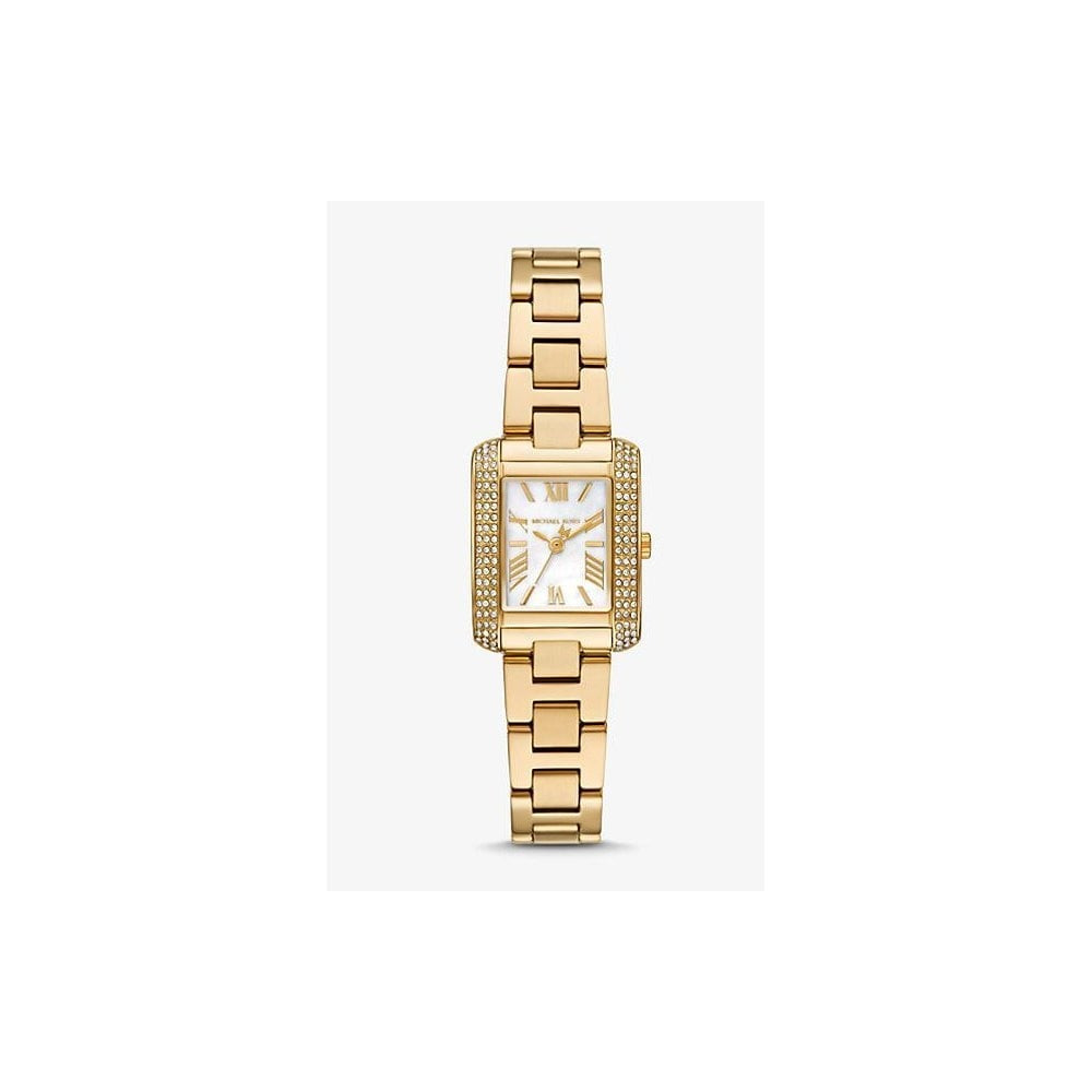 Emery, Three-Hand, White Dial, Ladies Gold-Tone Stainless Steel Watch