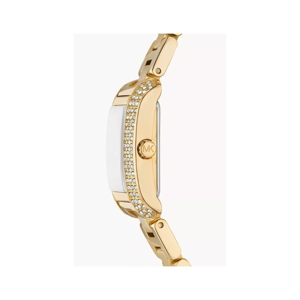 Emery, Three-Hand, White Dial, Ladies Gold-Tone Stainless Steel Watch