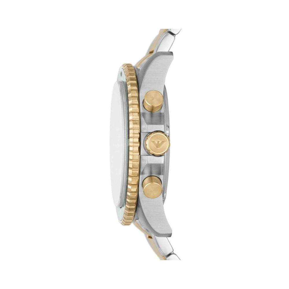 Emporio Armani Chronograph Two-Tone Stainless Steel Watch