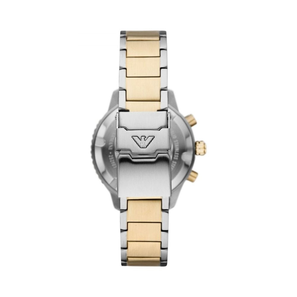 Emporio Armani Chronograph Two-Tone Stainless Steel Watch
