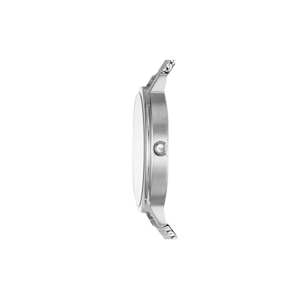 Emporio Armani KAPPA SILVER STAINLESS STEEL LADIES MESH STRAP WATCH